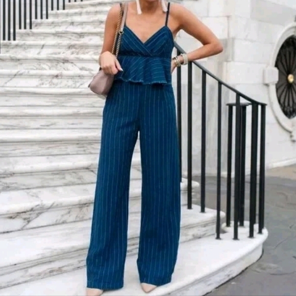 Anthropologie Pants - Anthropologie Pinstripe Jumpsuit